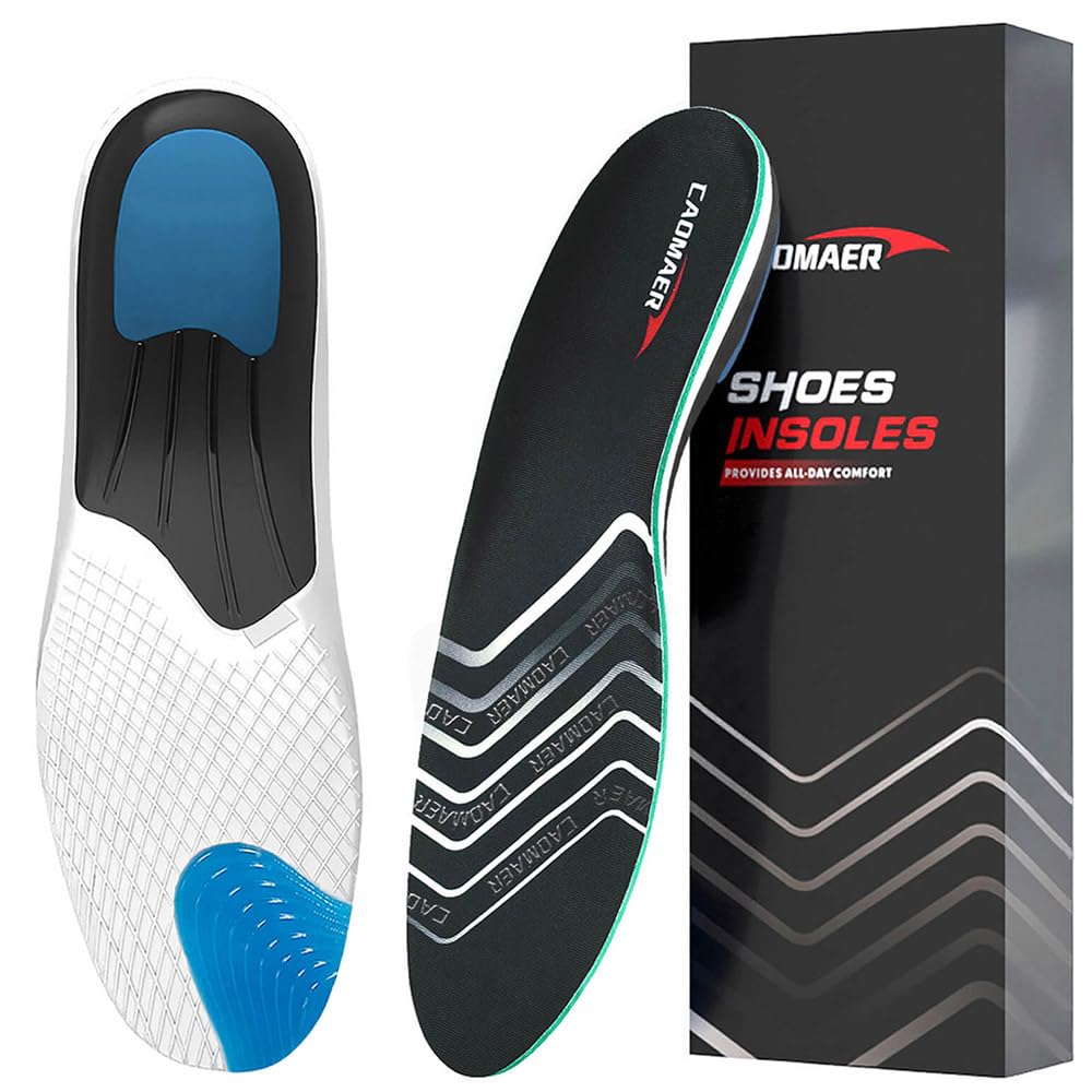 Caomaer arch-support insole with full-length gel for all-day comfort
