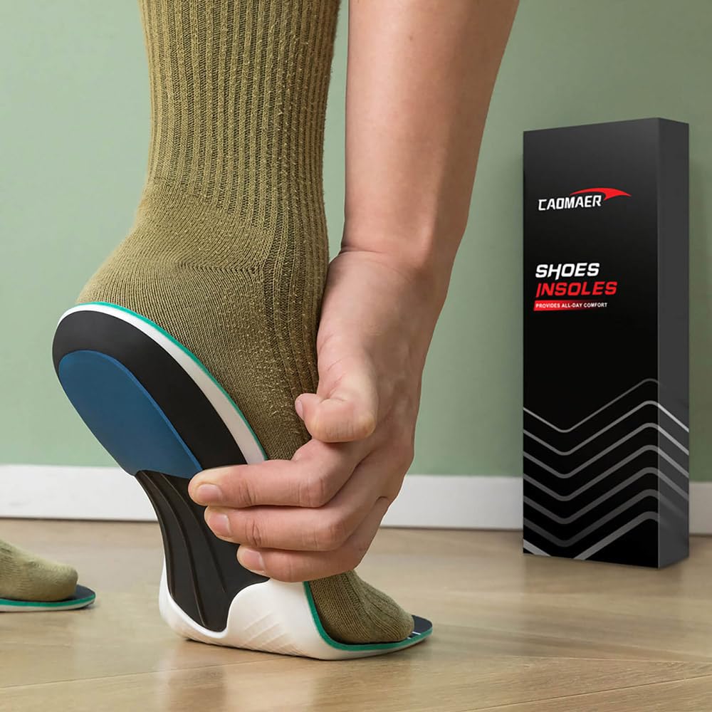 Caomaer arch-support insole cradles the foot for stability during wear