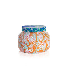Capri Blue Pattern Play jar candle adding bold style and inviting fragrance to a room.
