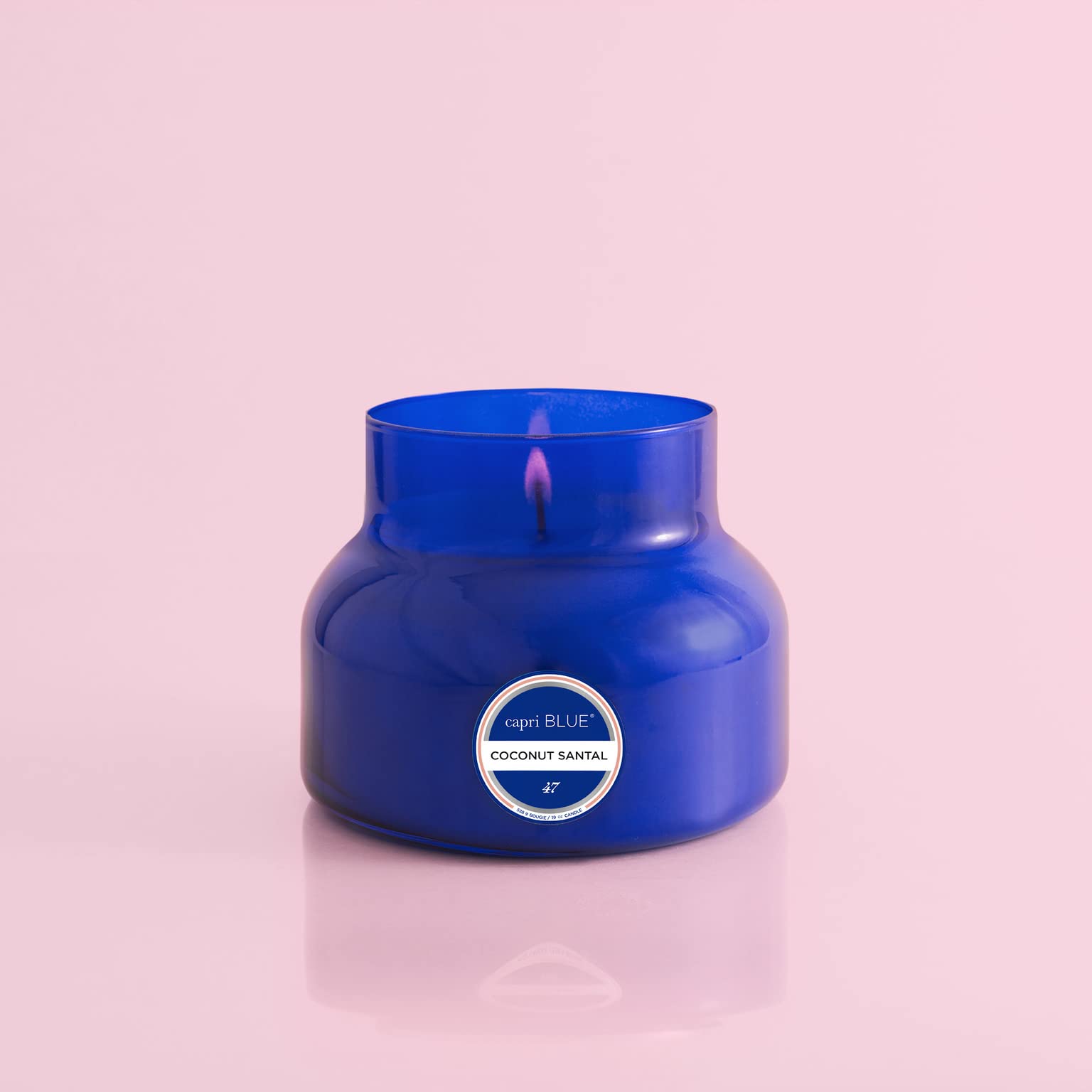 Blue Capri Blue Signature Jar pairs with contemporary decor for a chic focal point.