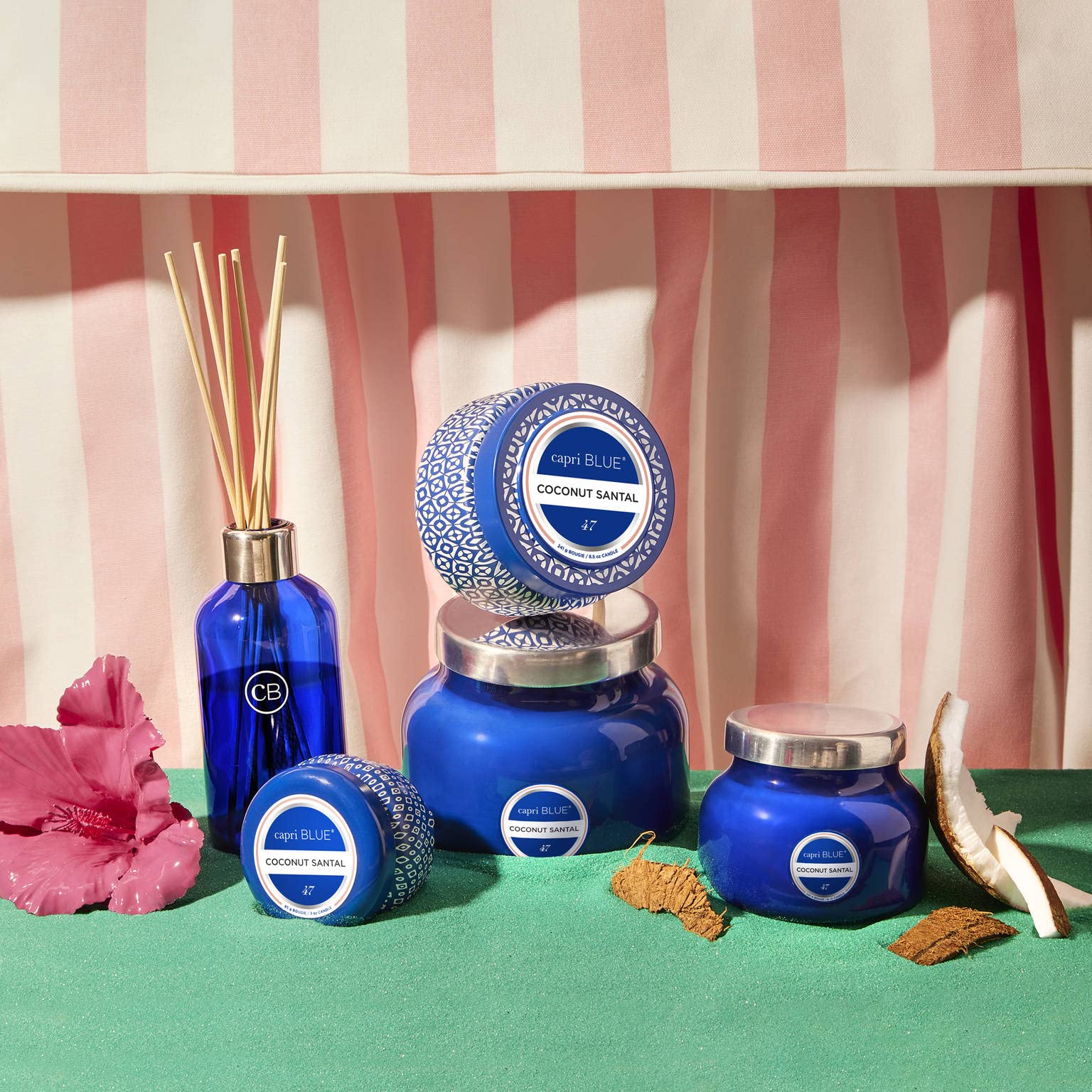 Gift-ready Capri Blue candle adds luxury to celebrations and decor.