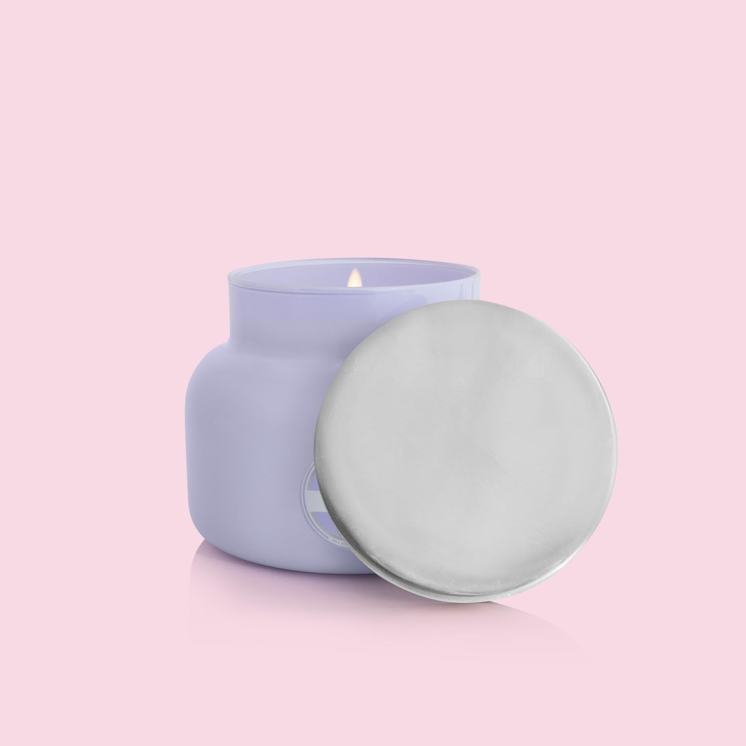 Capri Blue Volcano lavender jar, reusable glass after candle fades.