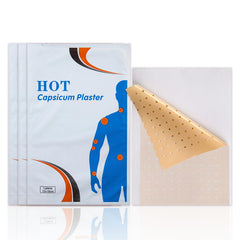 Capsaicin patches front pack view, convenient warming option for at-home use