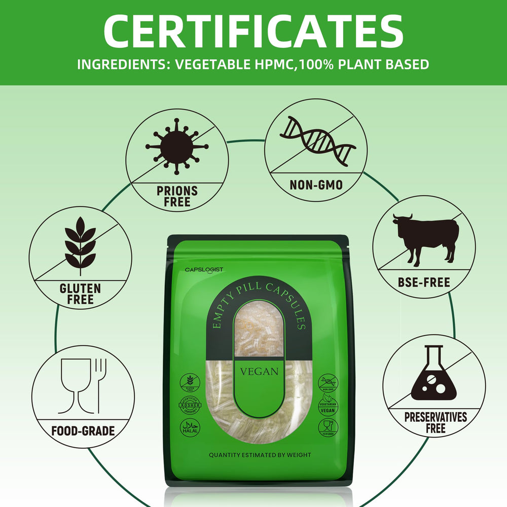 CAPSLogist vegan capsules plant-based material for clean, gelatin-free options