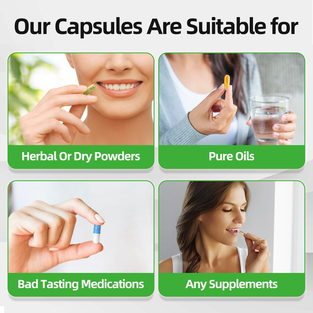 CAPSLogist versatile capsules for supplements, herbs, spices, or samples