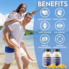 Caraway Omega-3 softgels close-up, burpless and no fishy aftertaste.