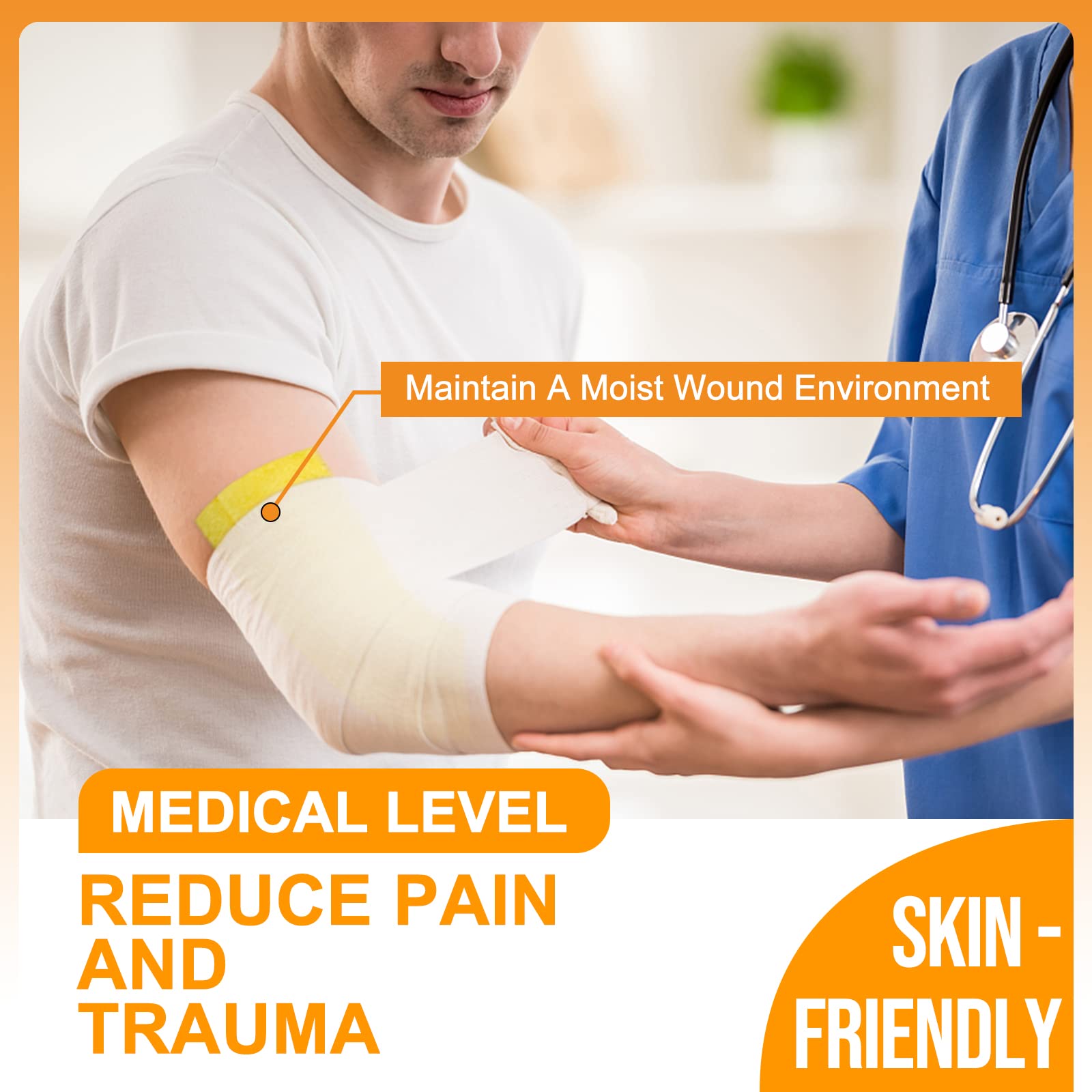 Carbou Xeroform promotes a moist environment for comfortable care.
