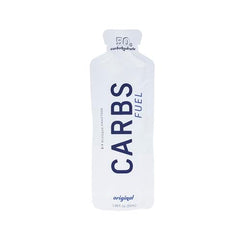 Carbs Fuel Original gel label highlights clean ingredients and no preservatives.