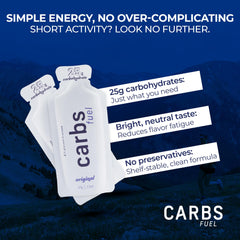 Carbs Fuel gel texture thin and smooth for easy swallowing