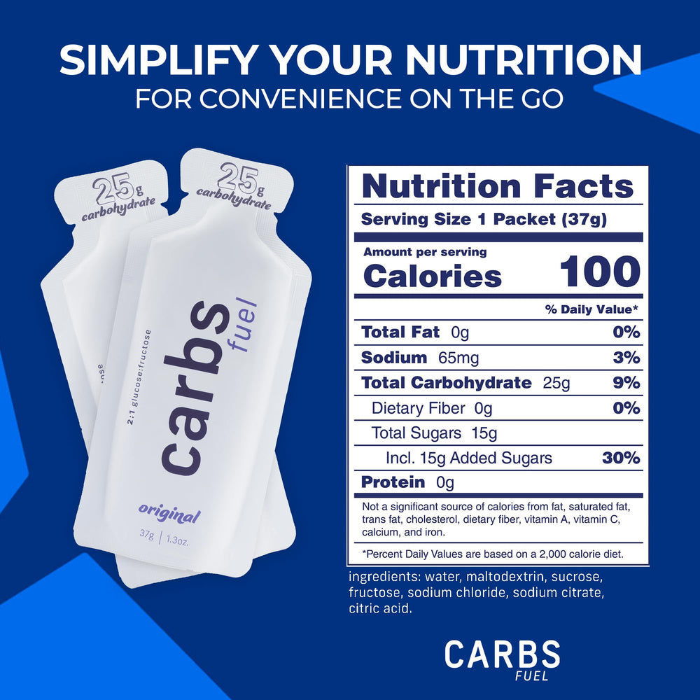 Carbs Fuel vegan gluten-free gel suitable for plant-based athletes