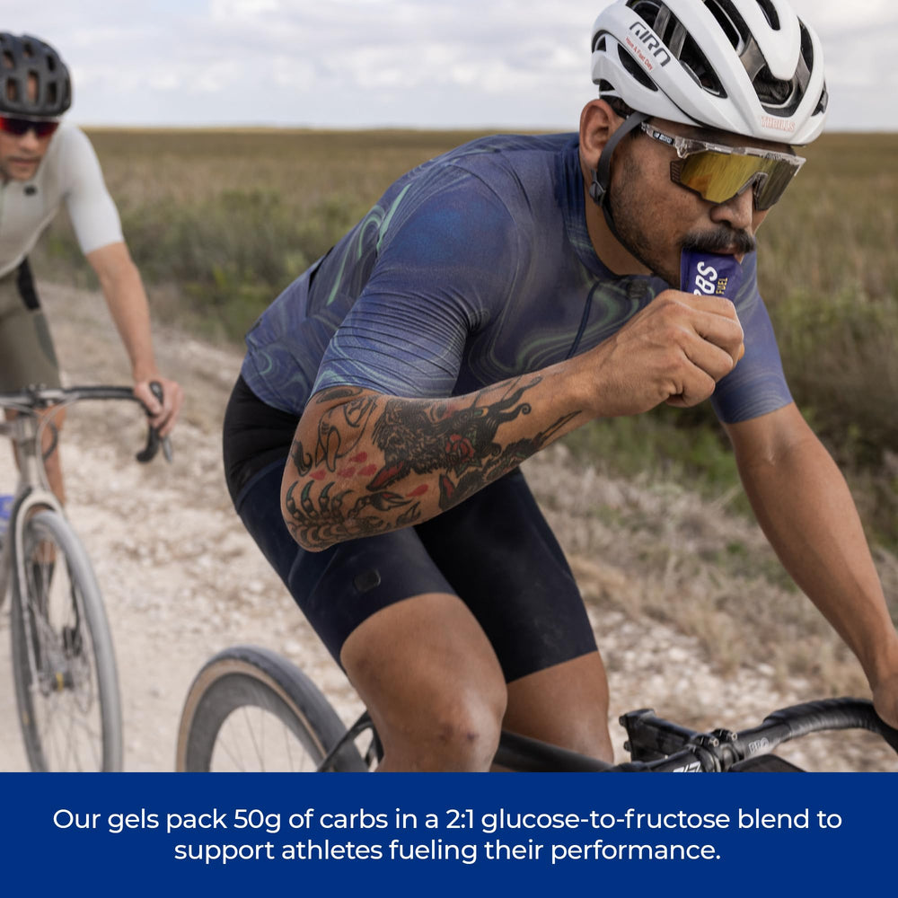 Carbs Fuel Salted Original gel appears thin and easy to intake.