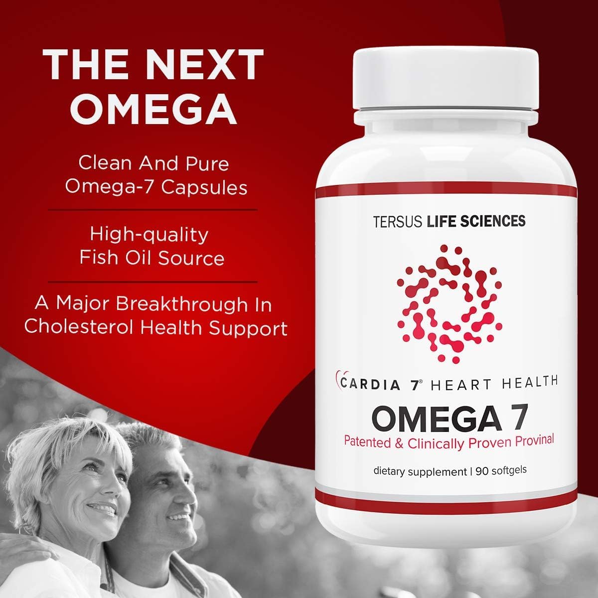 The CARDIA7 one-per-day-softgel makes omega-7 intake simple.