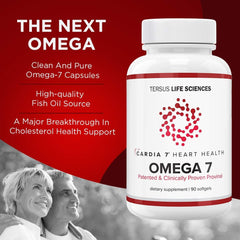 The CARDIA7 one-per-day-softgel makes omega-7 intake simple.
