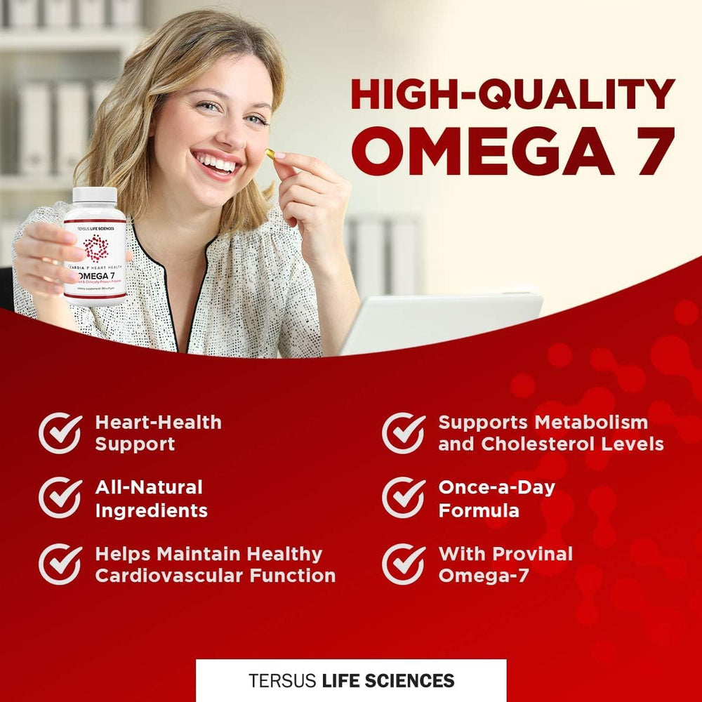 The CARDIA7 no-fish-smell-softgel offers a clean omega-7 experience.