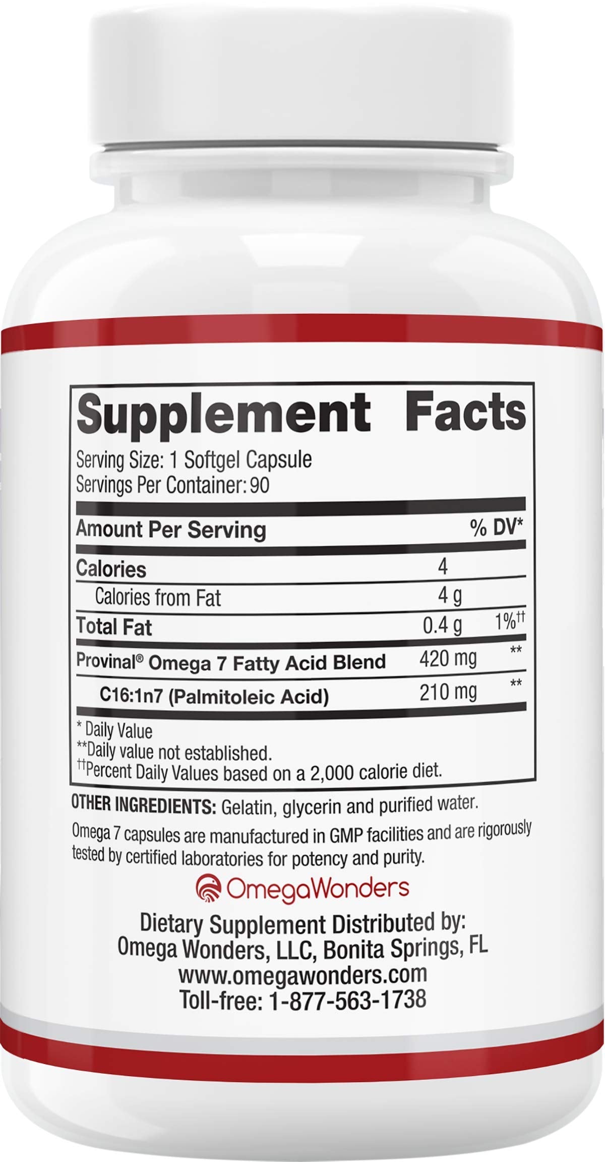 Cardia7 Provinal Omega-7 capsule close-up highlighting purified formula for purity and safety