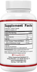 Cardia7 Provinal Omega-7 capsule close-up highlighting purified formula for purity and safety