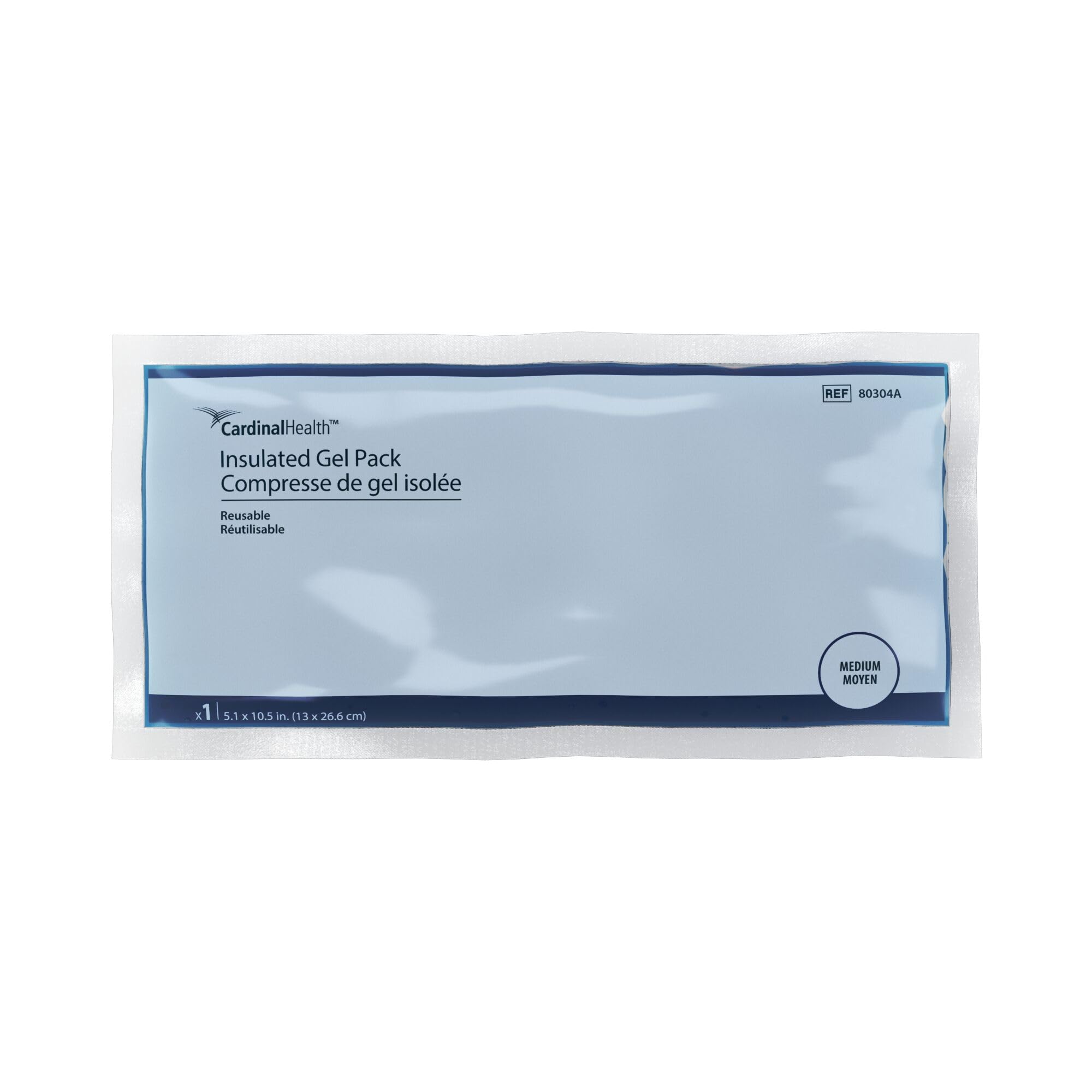 Cardinal Health reusable gel pack insulated medium for hot or cold therapy, versatile relief