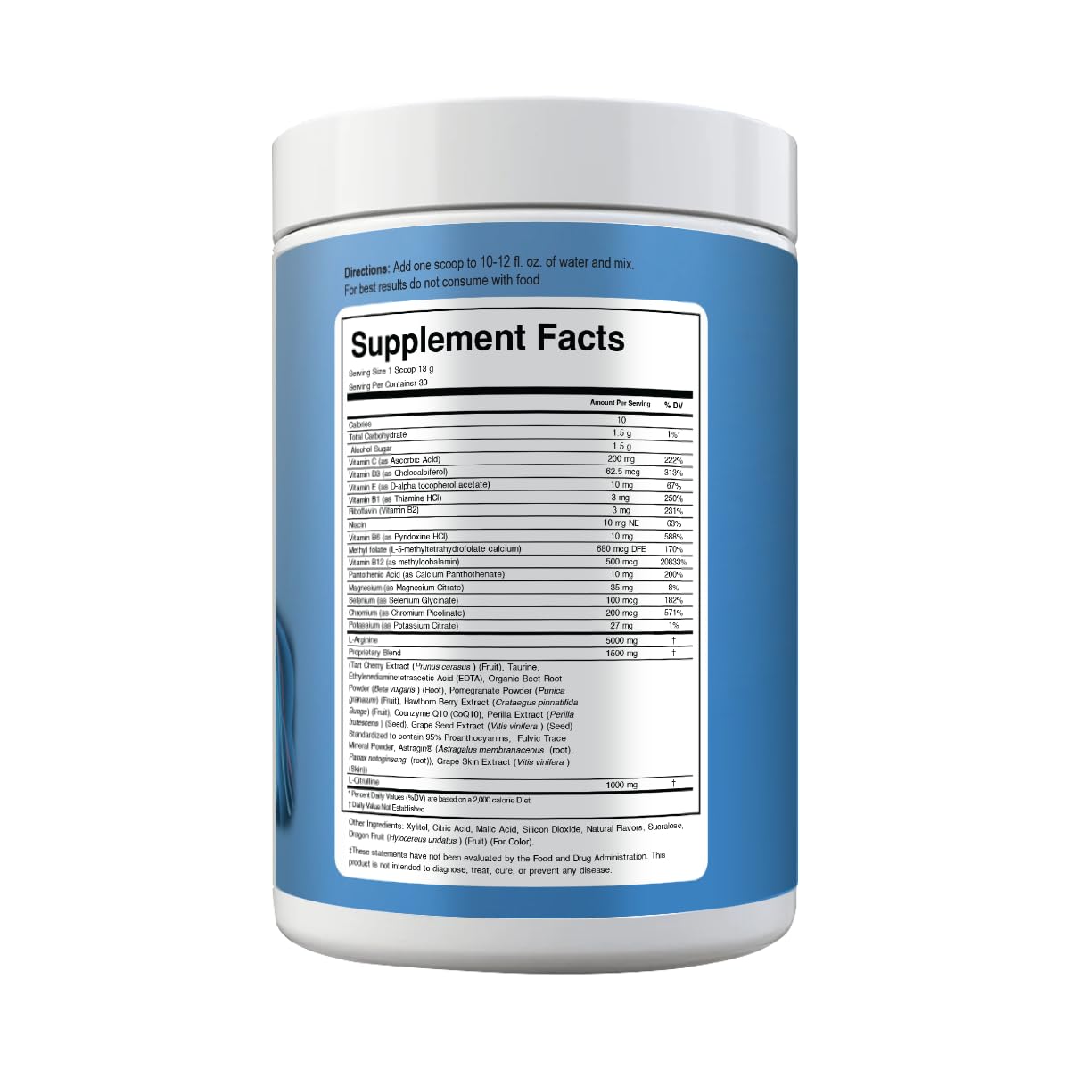Cardio 911 Combo+ beet root ingredients emphasize natural color and flavor with circulation-friendly nutrients.