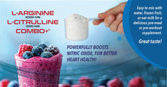 Cardio 911 Combo+ glass with water shows quick mix and refreshing daily use.