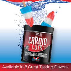 Cardio Cuts 1 g beta-alanine scoop highlights endurance and lactic-acid buffering.