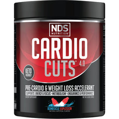Cardio Cuts Bombsicle tub front displays a keto-ready pre-workout option for energy.
