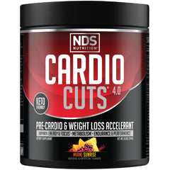 Cardio Cuts bottle with spoon demonstrates quick, pre-workout energy and appetite control