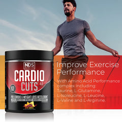 Cardio Cuts L-Carnitine closeup emphasizes fat utilization during workouts