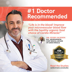 Cardio Miracle daily ritual image implies easy twice-daily use for sustained energy.