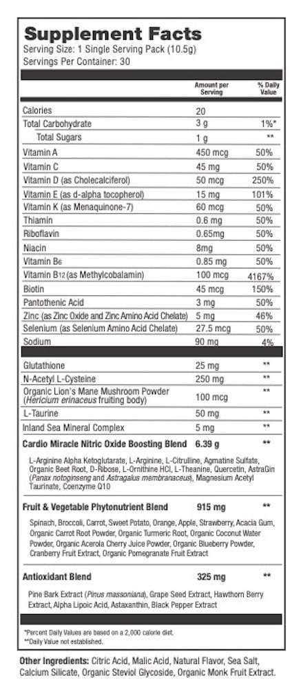 Cardio Miracle endurance vibe shows active lifestyle with potential stamina support.