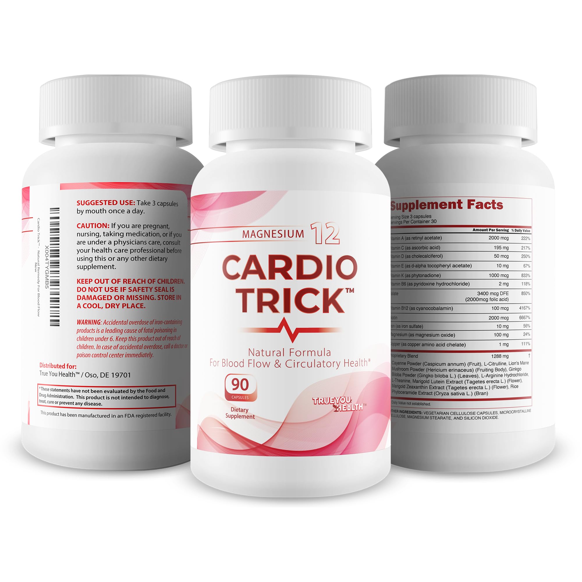 Cardio Trick capsules daily use, easy to swallow and integrate