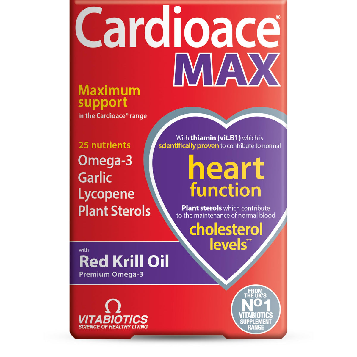 Cardioace Max bottle-front showing the premium heart health formula