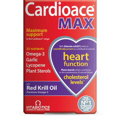Cardioace Max bottle-front showing the premium heart health formula