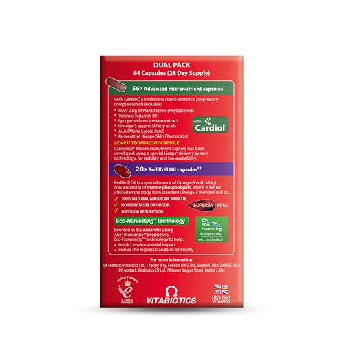 Cardioace Max bottle-label highlights krill oil and omega-3 benefits