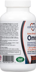 CardioTabs bottle back label showing vitamin D3 content and serving.