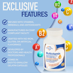 CardioTabs Multivitamin bottle back view showing ingredients and nutrition