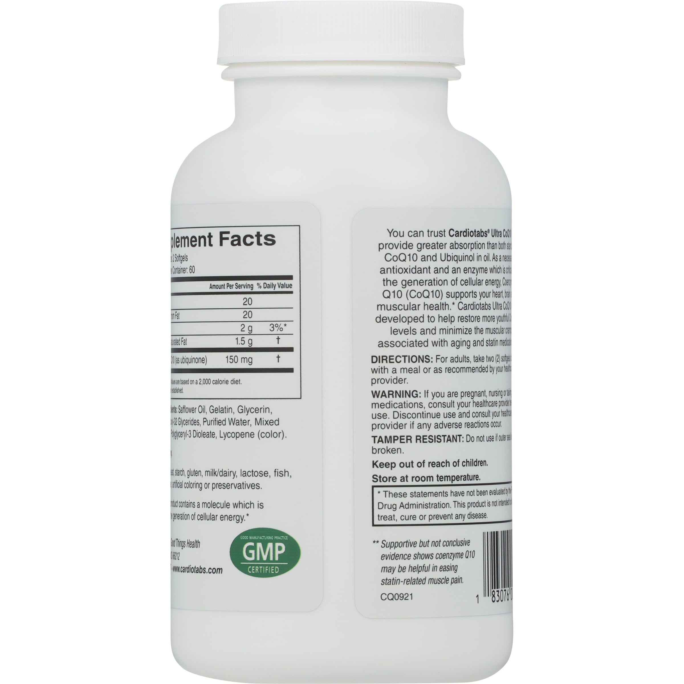 Softgels dispersing in safflower oil for higher absorption.