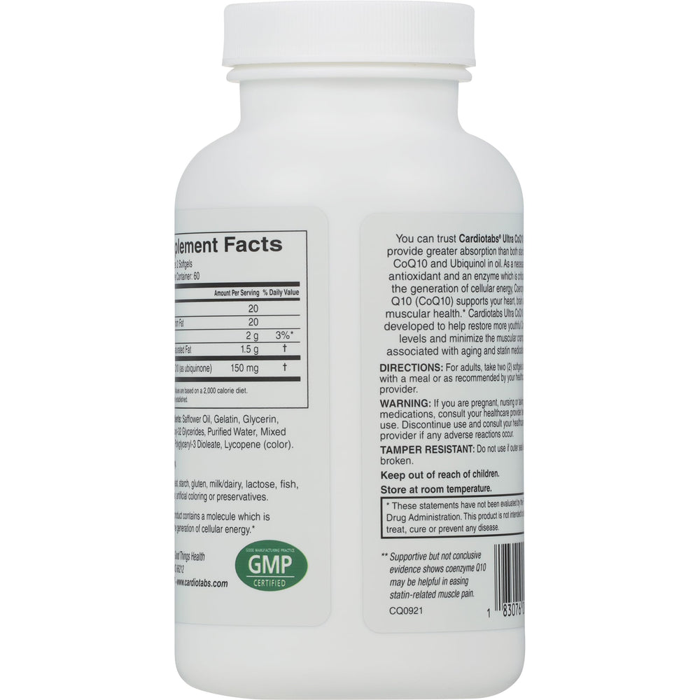 Softgels dispersing in safflower oil for higher absorption.
