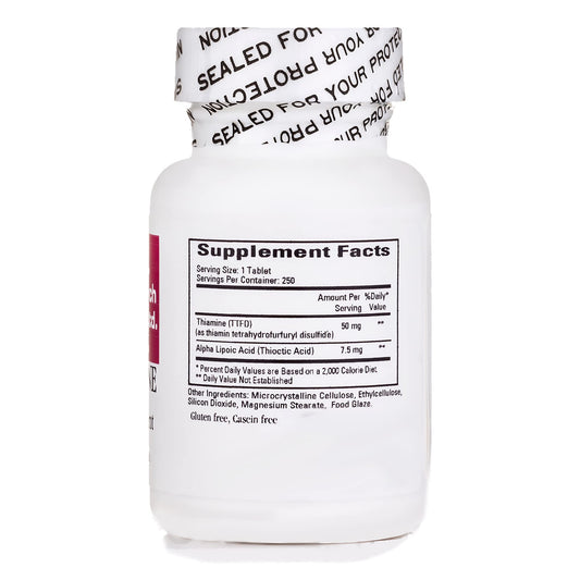 Cardiovascular Research Alpha Lipoic Acid tablets with high bioavailability for effective support.