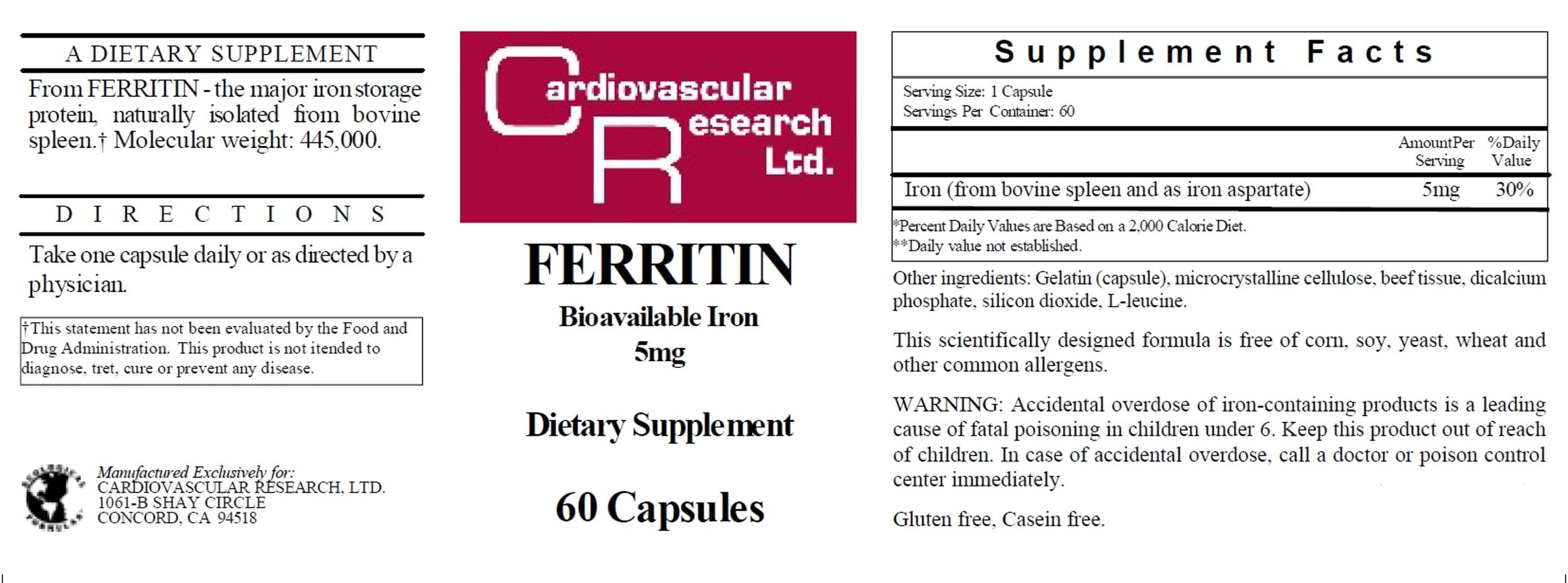 Cardiovascular Research Ferritin dosage instructions image guides correct daily use.