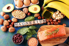 Cardiovascular Research Magnesium Taurate capsules on white background, vegetarian formula