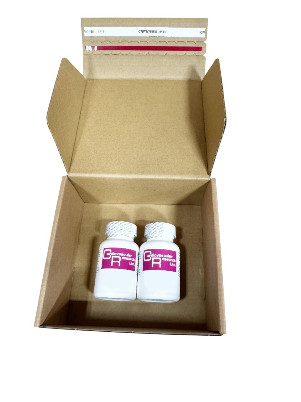 Cardiovascular Research tamper-resistant ship box signals secure delivery and product integrity.