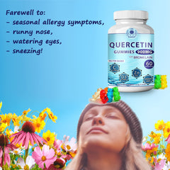 Care 4 Harmony Quercetin Gummies kid friendly texture close up.