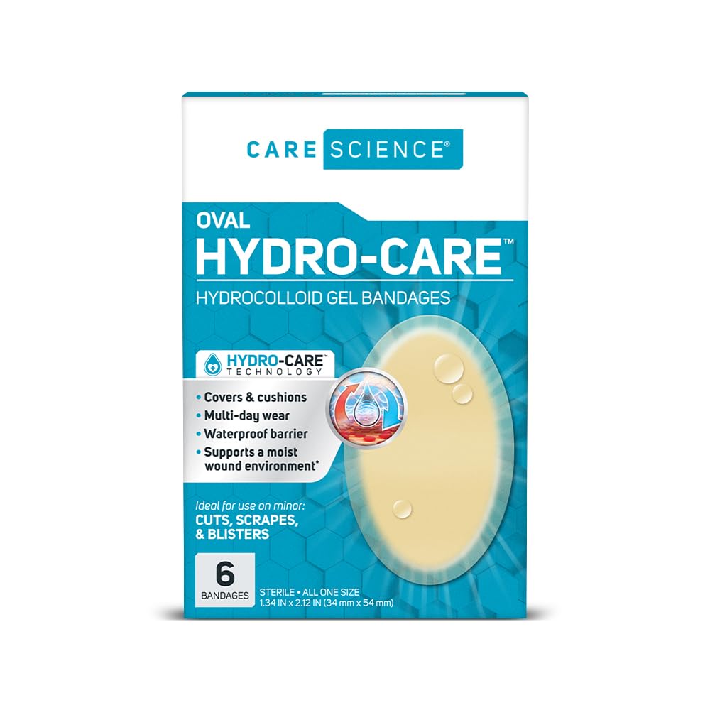Care Science blister bandage packaging showing bulk 36-box packaging for blister care.