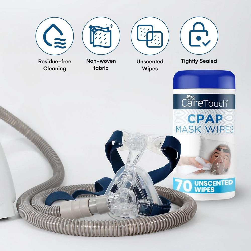 Care Touch CPAP wipes are travel-friendly for on-the-go mask care