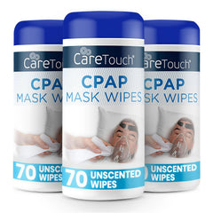 Care Touch CPAP Wipes unscented, 70 per pack, three-pack for convenient everyday cleaning