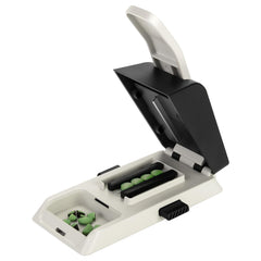 Care2fit 2025 Auto Centering Pill Cutter front view enables quick, accurate pill splits.