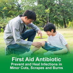 CareAll Bacitracin Zinc Ointment applied to skin for basic wound care.