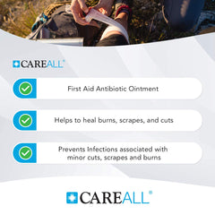 CareAll Bacitracin Zinc Ointment foil seal emphasizes tamper protection.