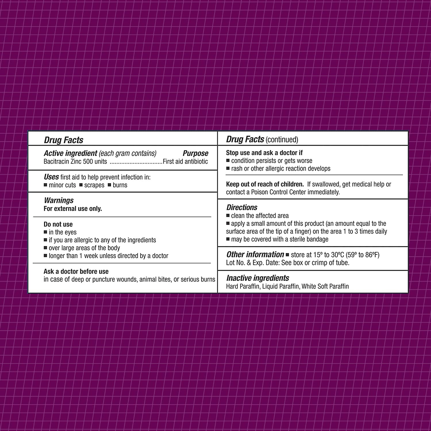 CareAll Bacitracin Zinc Ointment tube close-up with smooth texture.
