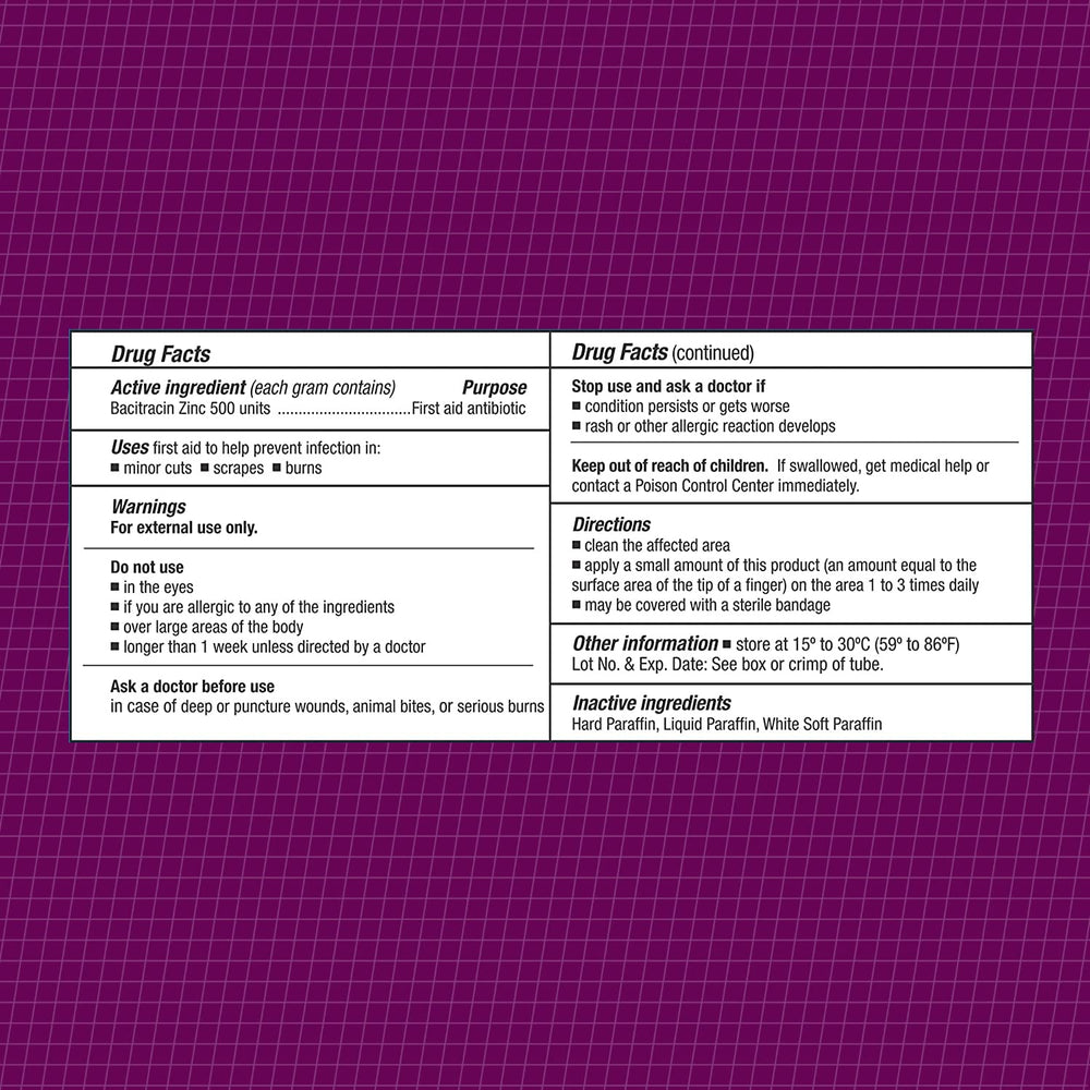 CareAll Bacitracin Zinc Ointment tube close-up with smooth texture.